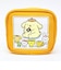 サンリオ ポムポムプリン スクエアポーチ オレンジ Sanrio