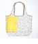 ミッフィー miffy 折りたたみエコバッグ(M) 小花 グレージュ