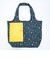ミッフィー miffy 折りたたみエコバッグ(M) 小花 ネイビー
