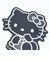 サンリオ ハローキティ ステッカー モノクロシリーズ 文具 Sanrio