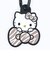 サンリオ ハローキティ ラバーマスコット付きカラビナ ゼブラ柄 Sanrio