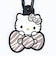 サンリオ ハローキティ ラバーマスコット付きカラビナ ゼブラ柄 Sanrio