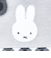 ミッフィー miffy ミニフラットポーチ (グレー) ダイアゴナルチェックシリーズ