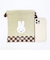 ミッフィー miffy 巾着(M) (ベージュ) ダイアゴナルチェックシリーズ