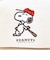 スヌーピー コスメポーチ レッド ベースボールシリーズ SNOOPY