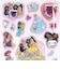 ディズニープリンセス 集合 ピンク グリッタージュエルシール 文具 Disney