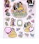 ディズニープリンセス 集合 ピンク グリッタージュエルシール 文具 Disney