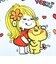 水森亜土 プリントポケットタオル アイクユー ハンカチ