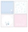 ミッフィー miffy メモパッド・スクエア (friends) ブルー 文具 日本製