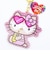 サンリオ 日焼けキティ ミラー付きキーリング ピンク キーホルダー Sanrio