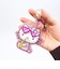 サンリオ 日焼けキティ ミラー付きキーリング ピンク キーホルダー Sanrio
