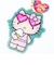 サンリオ 日焼けキティ ミラー付きキーリング ミント キーホルダー Sanrio