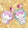 サンリオ 日焼けキティ ミラー付きキーリング ミント キーホルダー Sanrio
