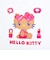 サンリオ 日焼けキティ クロップド半袖Tシャツ (ビキニ) ホワイト Sサイズ アパレル Sanrio