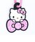 サンリオ ハローキティ ラバーマスコット付きカラビナ ヒョウ柄(ピンク) Sanrio