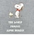 スヌーピー フラットポーチ ボウタイ ネイビー SNOOPY
