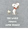 スヌーピー フラットポーチ ボウタイ ネイビー SNOOPY
