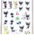 内藤ルネ キャット2 ぷくぷくジェリーシール 立体シール 文具