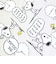 スヌーピー クロック クイックドライフェイスタオル SNOOPY