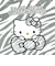 サンリオ ハローキティ 不繊布保冷バッグ ゼブラ柄 ランチ Sanrio