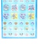 エンジェルブルー (Angel Blue) カットピースシール 文具