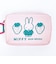 ミッフィー miffy カラビナ付ミニポーチ (ピンク×グリーン)
