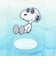 スヌーピー ジョークール メッシュエコバッグ パステル グラデーション SNOOPY