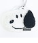 スヌーピー ミニカラビナフェイスポーチ ブラック SNOOPY