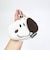 スヌーピー ミニカラビナフェイスポーチ モカ SNOOPY