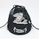 スヌーピー メッシュ巾着ショルダーバッグ ブラック SNOOPY