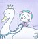 コジコジ 白鳥 バネポーチ