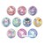 サンリオキャラクターズ シークレットオーロラ缶バッジ 全10種 コンプリートBOX でこらちっく Sanrio
