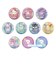 サンリオキャラクターズ シークレットオーロラ缶バッジ 全10種 コンプリートBOX でこらちっく Sanrio
