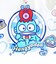 サンリオ ハンギョドン 40th アクリルキーホルダー (ブルー) ハートダイナーシリーズ 日本製