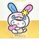 サンリオ ウサハナ × ロディ アクリルクリップ 日本製 文具 Sanrio
