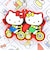 サンリオ ハローキティ ラバーキーホルダー アクティブ シリーズ (レッド) Sanrio