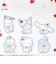 サンリオキャラクターズ トレーディングアクリルステッカー 全12種 コンプリートBOX スウィートケーキ 日本製 Sanrio