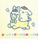 サンリオ ポムポムプリン × ロディ 巾着(M) (イエロー) 日本製 Sanrio