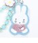ミッフィー miffy なきがお ワッペンキーホルダー (ブルー) ビジューシリーズ