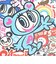 ナルミヤキャラクターズ エンジェルブルー (Angel Blue) ナカムラくん パスケース(みんな/ホワイト)