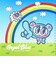 ナルミヤキャラクターズ エンジェルブルー (Angel Blue) ナカムラくん パスケース(虹/ホワイト)