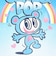 ナルミヤキャラクターズ エンジェルブルー (Angel Blue) ナカムラくん パスケース(キュート＆ポップ/ホワイト)