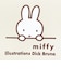 ミッフィー miffy フラットポーチ ナチュラル ミッフィーフェイス トラベル