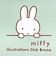 ミッフィー miffy フラットポーチ ミント ミッフィーフェイス トラベル