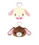 サンリオ シュガーバニーズ くろうさ カラビナ付きぬいぐるみファスナーマスコット ポーチ Sanrio
