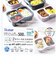 サンリオ ハローキティ 抗菌セパレート型タイトランチボックス(500ml) 水彩コスメ 弁当箱 日本製 Sanrio