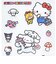 サンリオキャラクターズ リフレクターステッカー シール 文具