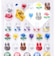 ミッフィー miffy ぽてジェムシール ブラウン 文具 日本製