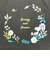 スヌーピー トートバッグ フラワーリース ブラック SNOOPY