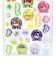 カラフルピーチ ミニキャラアップ うるちゅるポップシール 文具